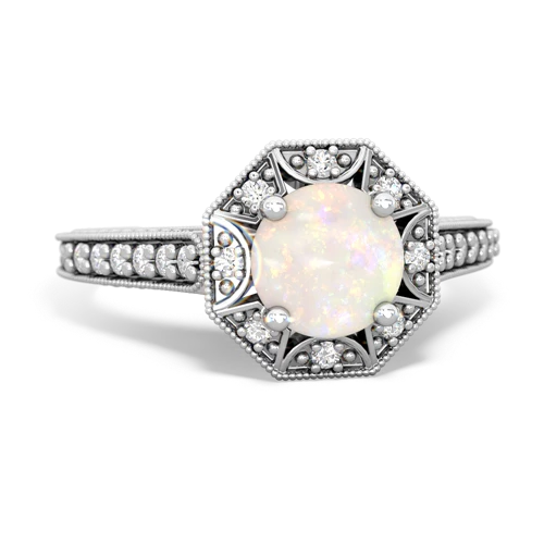 Opal Art-Deco Starburst Genuine Opal ring Ring