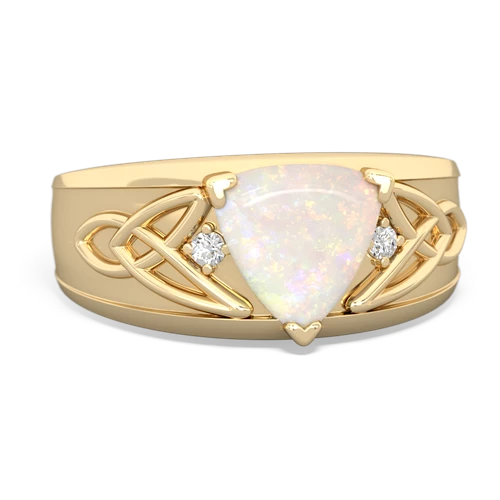opal celtic rings