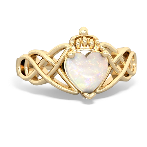 opal claddagh ring