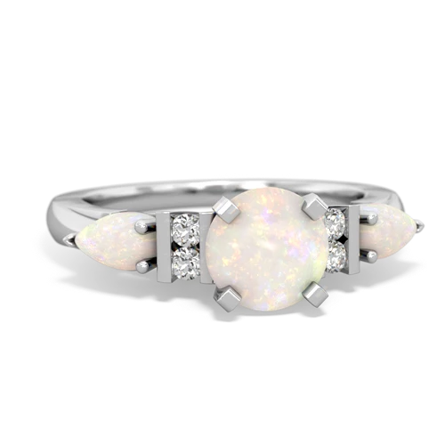 Opal Genuine Opal with  and  Engagement ring Ring