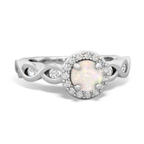 Opal Infinity Engagement Genuine Opal ring Ring