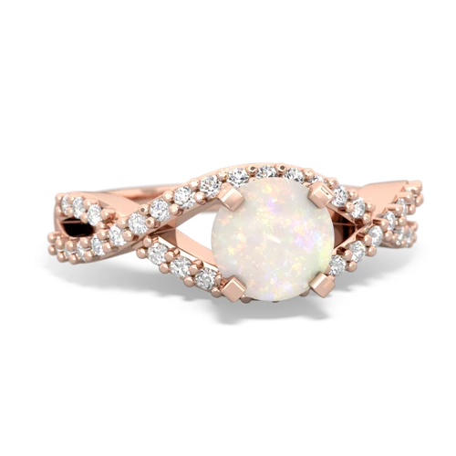 Opal Diamond Twist Genuine Opal ring Ring