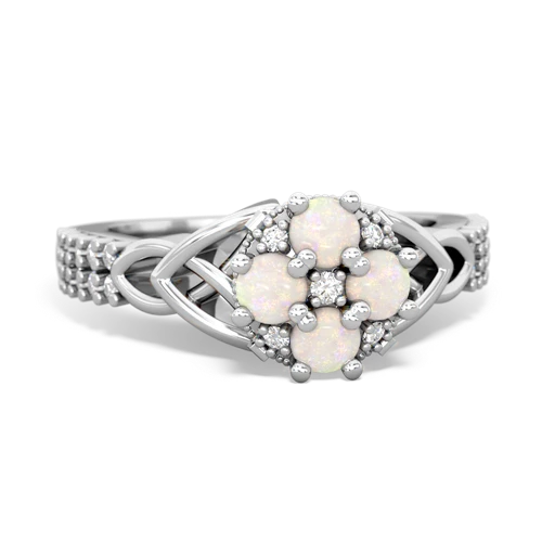 Opal Celtic Knot Engagement Genuine Opal ring Ring