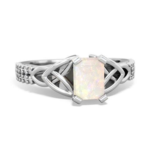 Opal Celtic Knot Engagement Genuine Opal ring Ring