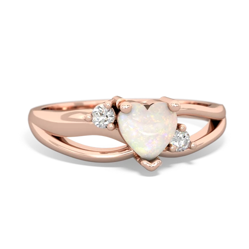 Opal Split Band Swirl Genuine Opal ring Ring