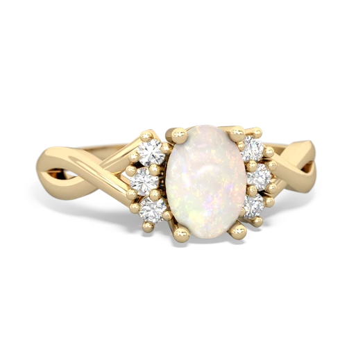 opal filligree ring