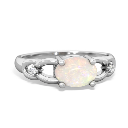 opal filligree ring