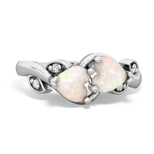 Opal Floral Elegance Genuine Opal ring Ring