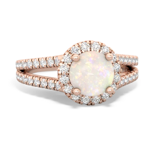 Opal Pave Halo Genuine Opal ring Ring