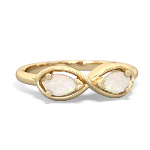 opal infinity ring