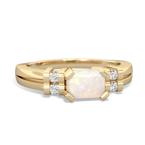 opal modern ring