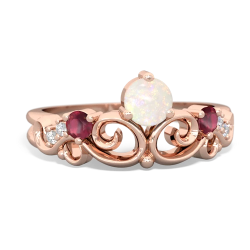 opal-ruby crown keepsake ring