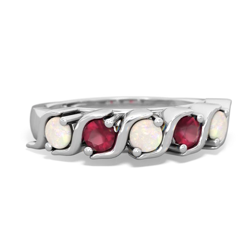 opal-ruby timeless ring