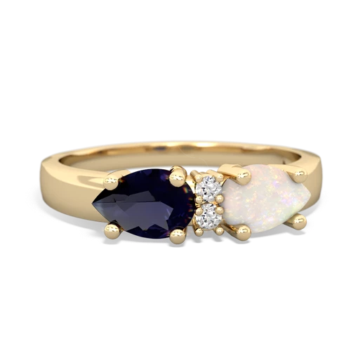 opal-sapphire timeless ring