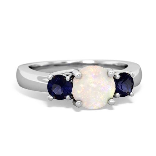 opal-sapphire timeless ring