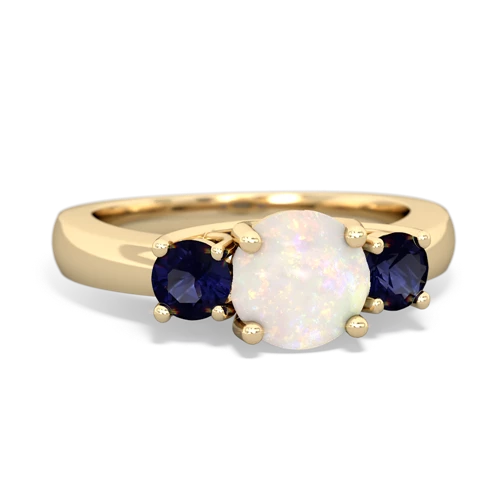 opal-sapphire timeless ring