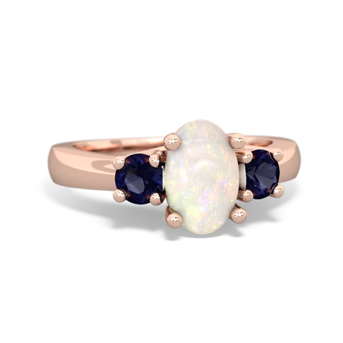 opal-sapphire timeless ring