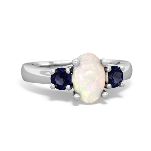 opal-sapphire timeless ring