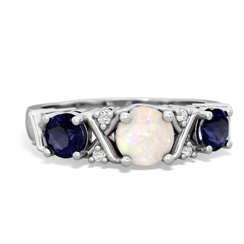 opal-sapphire timeless ring