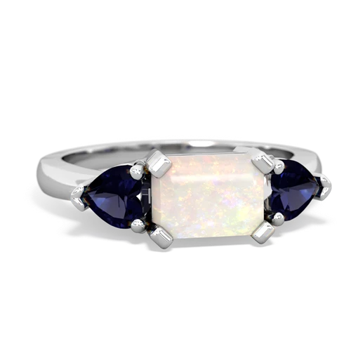 opal-sapphire timeless ring