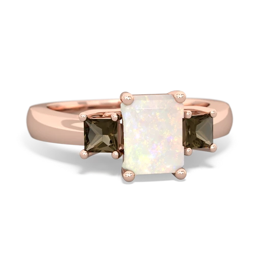 opal-smoky quartz timeless ring