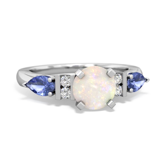 opal-tanzanite engagement ring