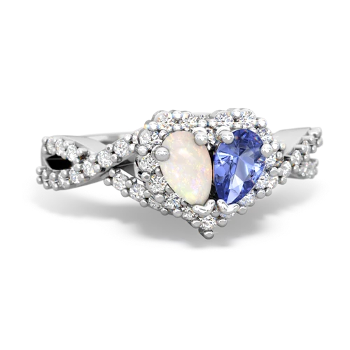 opal-tanzanite engagement ring