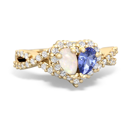 opal-tanzanite engagement ring