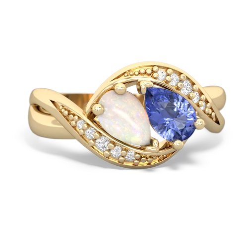 Opal Genuine Opal with Genuine Tanzanite Summer Winds ring Ring