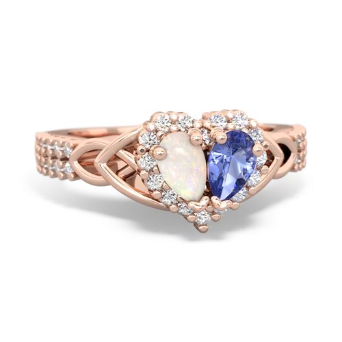 opal-tanzanite keepsake engagement ring