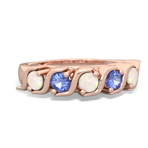 opal-tanzanite timeless ring