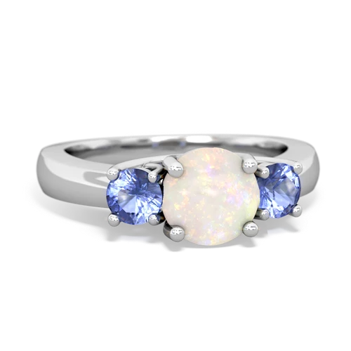 opal-tanzanite timeless ring