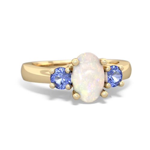 opal-tanzanite timeless ring