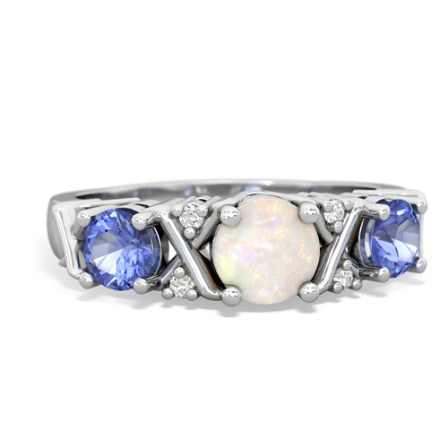 opal-tanzanite timeless ring