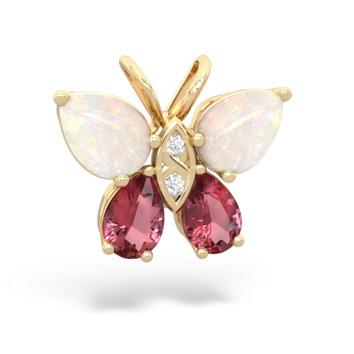 opal-tourmaline butterfly pendant