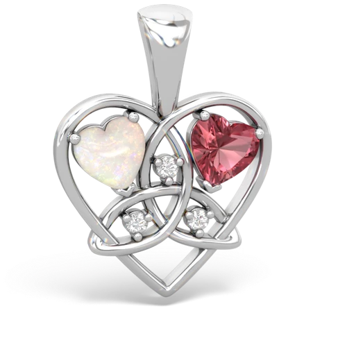 opal-tourmaline celtic heart pendant
