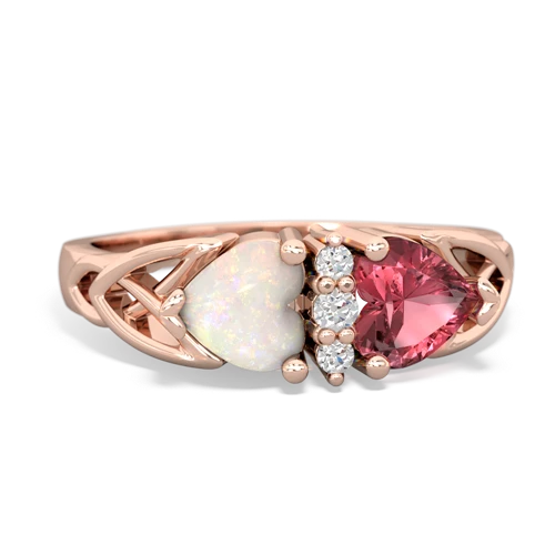 opal-tourmaline celtic ring
