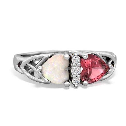 opal-tourmaline celtic ring