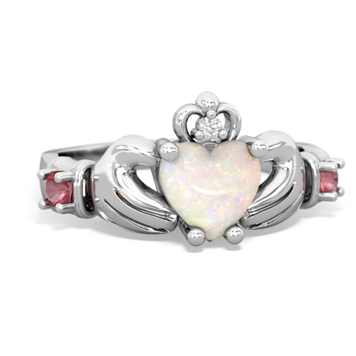 opal-tourmaline claddagh ring