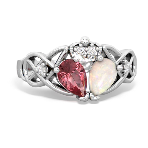 opal-tourmaline claddagh ring