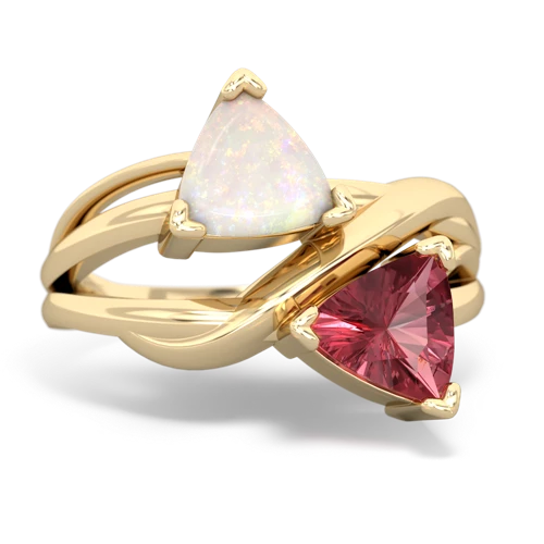 opal-tourmaline filligree ring