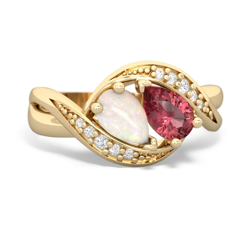 opal-tourmaline keepsake curls ring