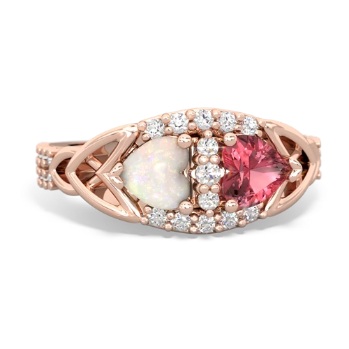 opal-tourmaline keepsake engagement ring