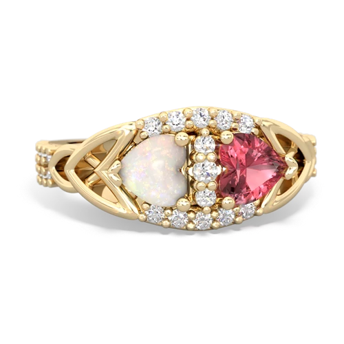opal-tourmaline keepsake engagement ring