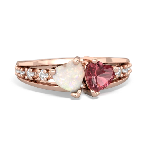 opal-tourmaline modern ring