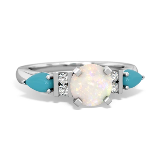 opal-turquoise engagement ring