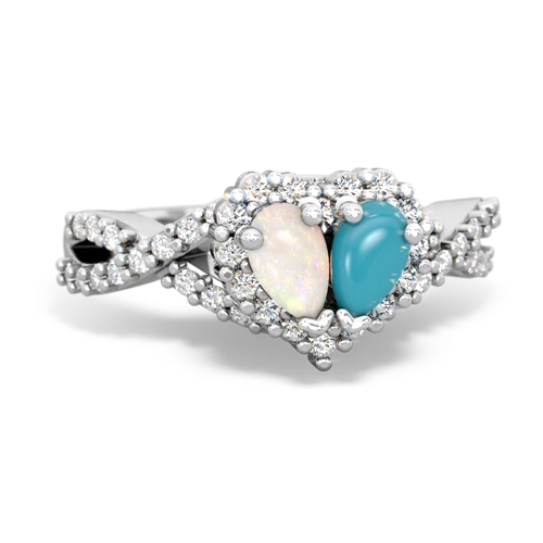 opal-turquoise engagement ring