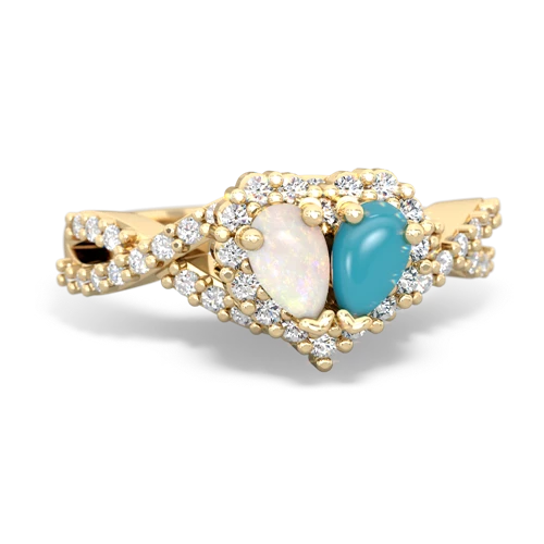 opal-turquoise engagement ring