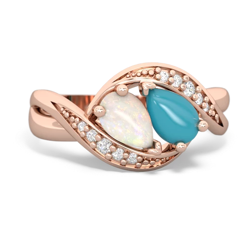 opal-turquoise keepsake curls ring