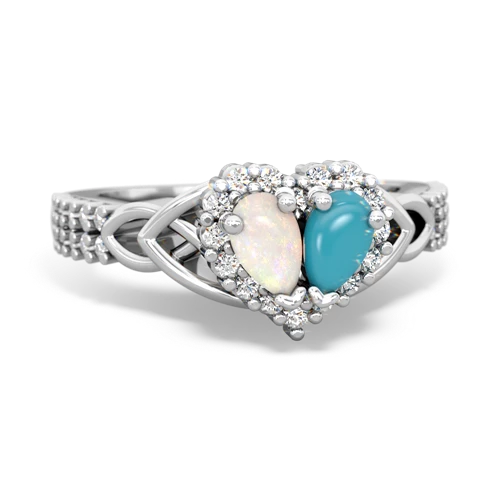 opal-turquoise keepsake engagement ring